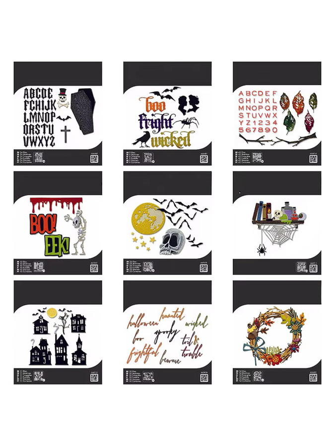 So Merry Metall-Stanzform für Halloween Banner Tags und Labels in Multicolour zum DIY Scrapbooking - Bild 2