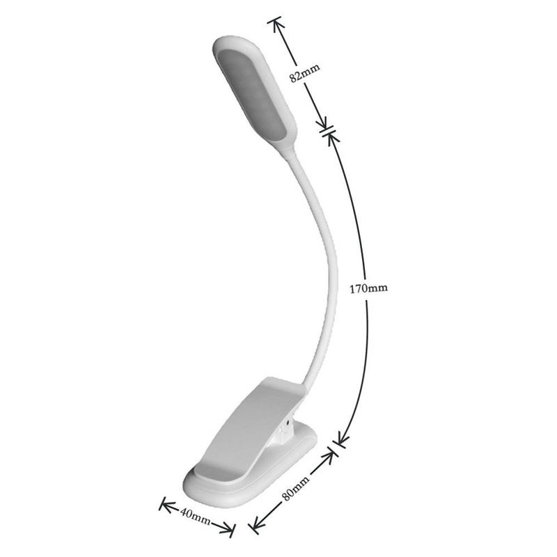 TOMTOP JMS Music Score Light LED-Schreibtischlampe mit Klemme in Schwarz für professionelles Notenpultlicht und zum Lesen mit einstellbarer Farbtemperatur - Bild 2