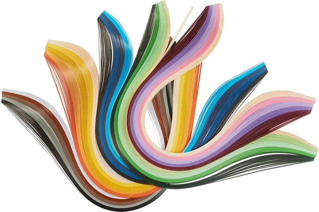VBS Quillingstreifen Multicolor, 3 mm, 500 Stück - Bild 1
