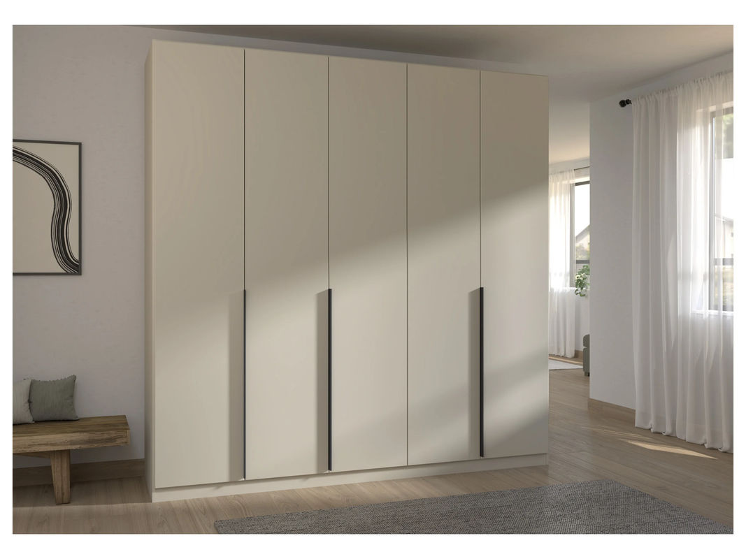 RAUCH Drehtürenschrank Alabama in Beige mit grauen Griffen, B/H: 226 x 229 cm - Bild 2