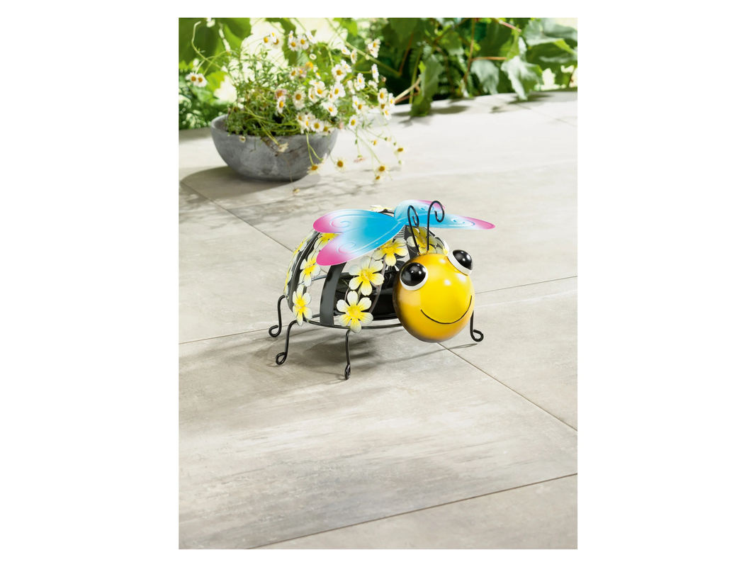 LIVARNO HOME Gartendekoration Biene aus Metall mit Solar-LED - Bild 3