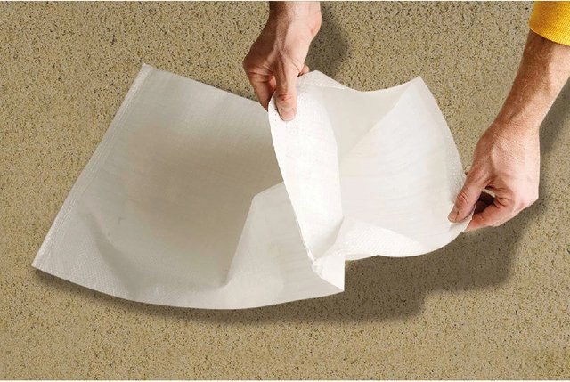 Sandsack für Hochwasserschutz von Scherf in Weiß, B/H: 40 x 70 cm - Bild 1
