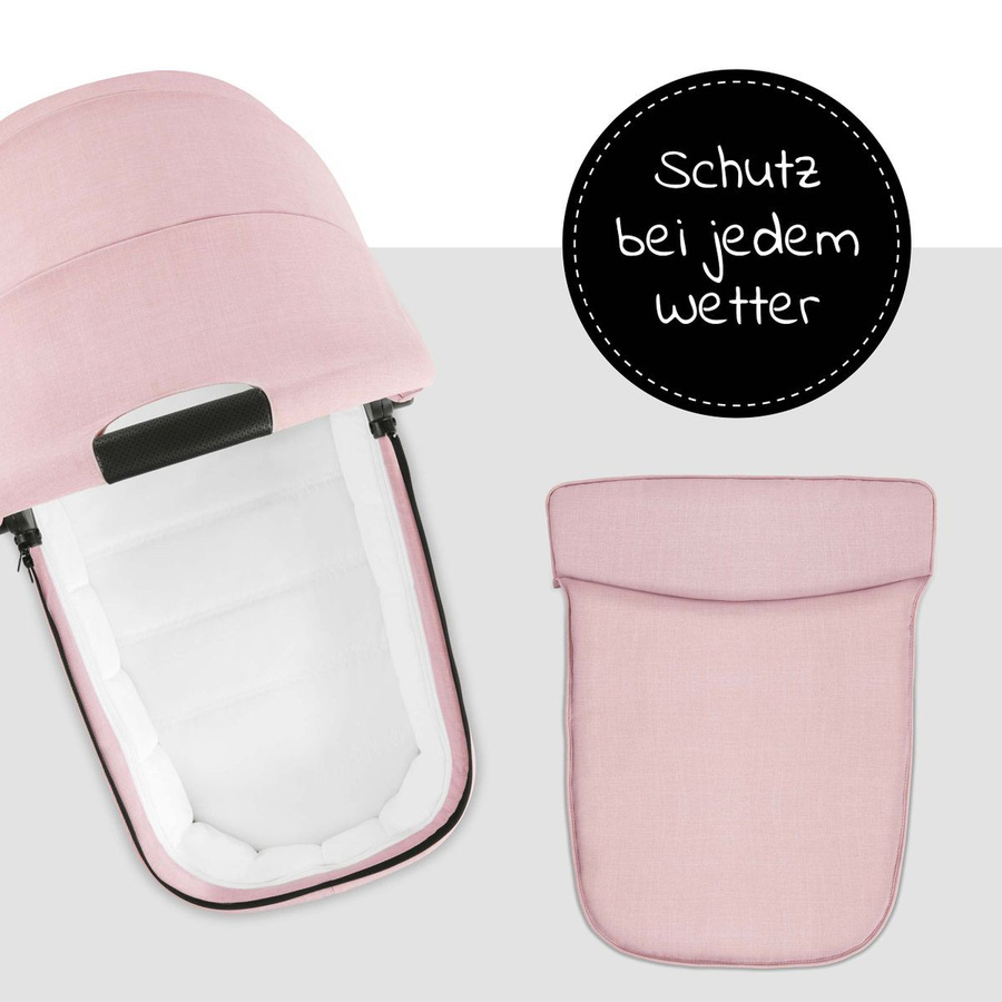 Hauck Babywanne Vision X in Melange Rose und Schwarz - Bild 2