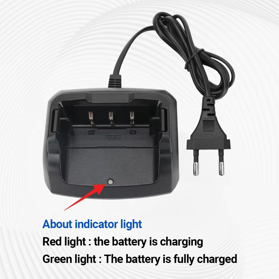 Baofeng Desktop-Ladegerät für UV-5RH und AR-5RM Walkie-Talkies in Schwarz mit US/EU-Stecker - Bild 3