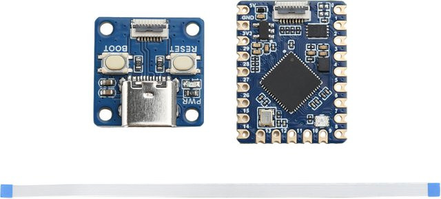 Raspberry Pi RP2350 Tiny Microcontroller-Entwicklungsboard mit RP2350A Dual Core Dual Architecture Prozessor und USB-C in Blau - Bild 1