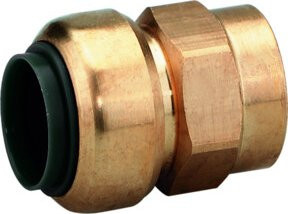 Schneider Electric GAS-Steckverbinder STV-GES15-G 1/2i aus Messing in Gold - Bild 1