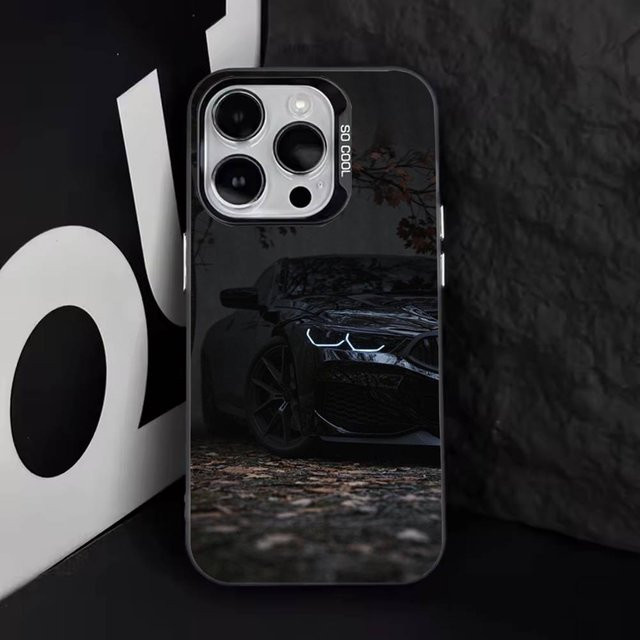 B-BMW Handyhülle für Apple iPhone in Schwarz/Weiß, mattes Anti-Fall Design für iPhone 16 Plus und weitere Modelle - Bild 1