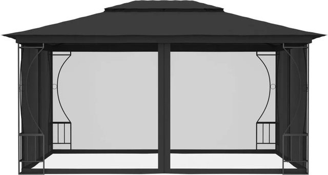 vidaXL Pavillon mit Netz Anthrazit B/T/H: 400 x 300 x 265 cm - Bild 1