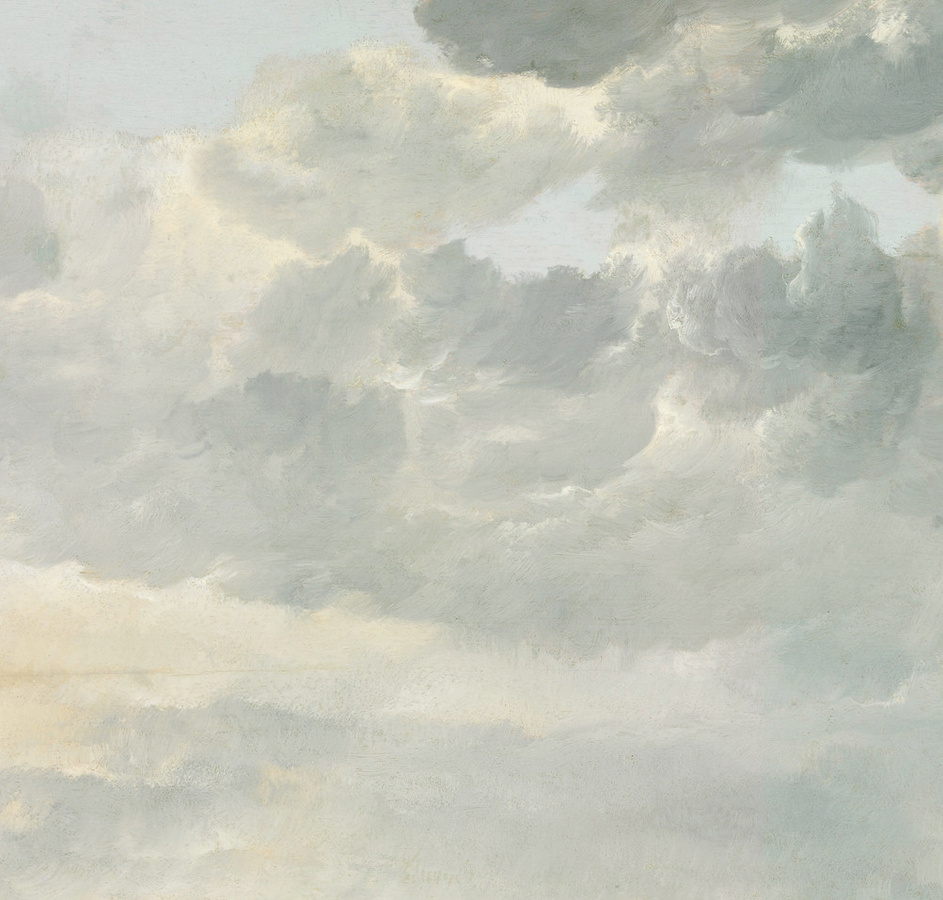 KEK Amsterdam Mural Golden Age Clouds 3 Wandtattoo in Multicolor mit Beige und Grau, Breite: 2.92 m - Bild 1