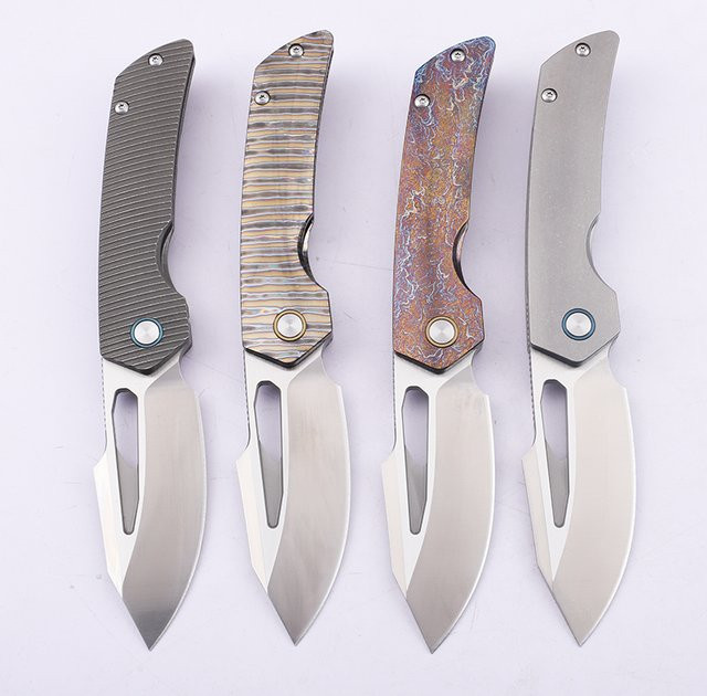 XIANGZUO Outdoor-Messer mit M390-Stahlklinge und Titanlegierung-Griff in Multicolour - Bild 1