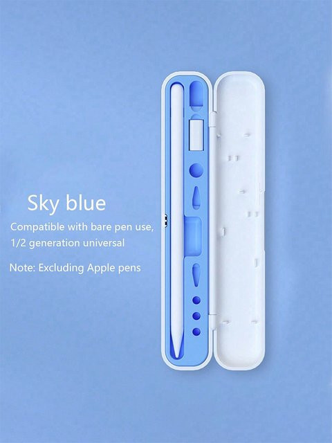 Apple Pencil Aufbewahrungshülle für 1. und 2. Generation mit Spitzenabdeckung und Adapter-Organizer in Lila - Bild 1