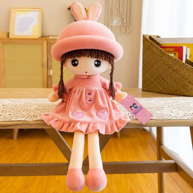 Kawaii Plüsch Hasenohren Süße Puppe, Stoffpuppe, Plüsch / Textil - Bild 1
