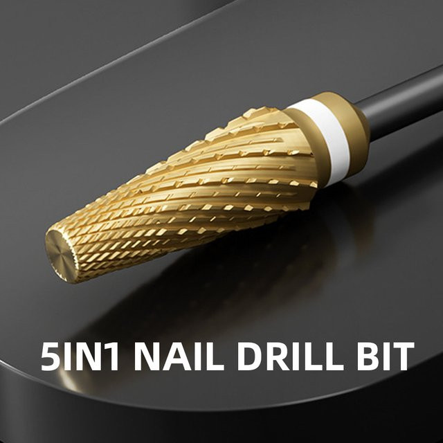Super Cut 5-in-1-Nagelbohrer, konischer Schaft, Wolfram-Bits, Unisex - Bild 1