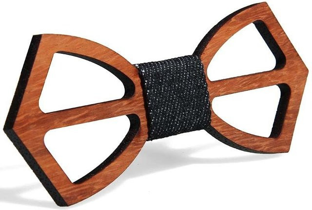 CrimsonClay Holzfliege, Herren, geometrisches Muster, black - Bild 1