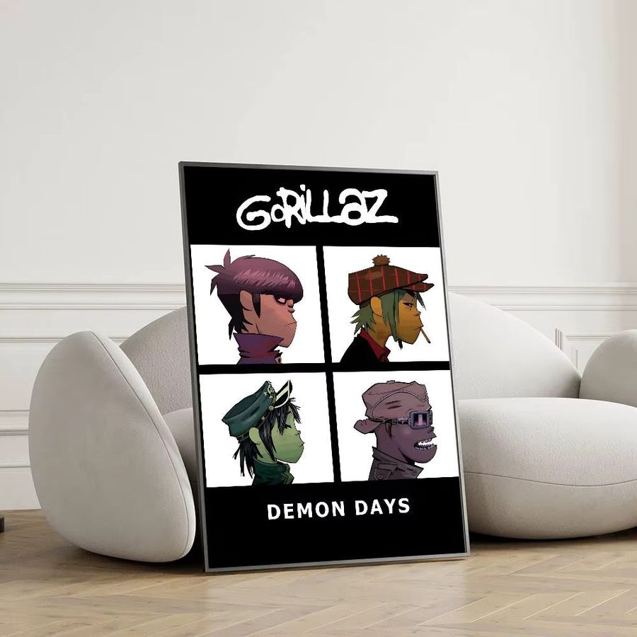 Gorillaz Poster dekoratives Wandgemälde Multicolor Breite: 10 cm, Höhe: 15 cm - Bild 6