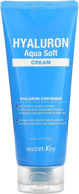 Secret Key Hyaluronic Aqua Soft Cream, 150 g, Gesicht, Hyaluronsäure, Kollagen, Niacinamid - Bild 1