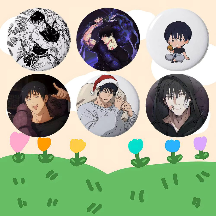Anstecknadel Anime Runde Laser-Anstecknadel, Unisex - Bild 2