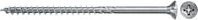 Fischer Spanplattenschraube Power-Fast II mit Senkkopf und Pozidriv-Antrieb, verzinkt, Farbe: Silber/Blau, Durchmesser: 6,0 mm, Länge: 100,0 mm - Bild 1