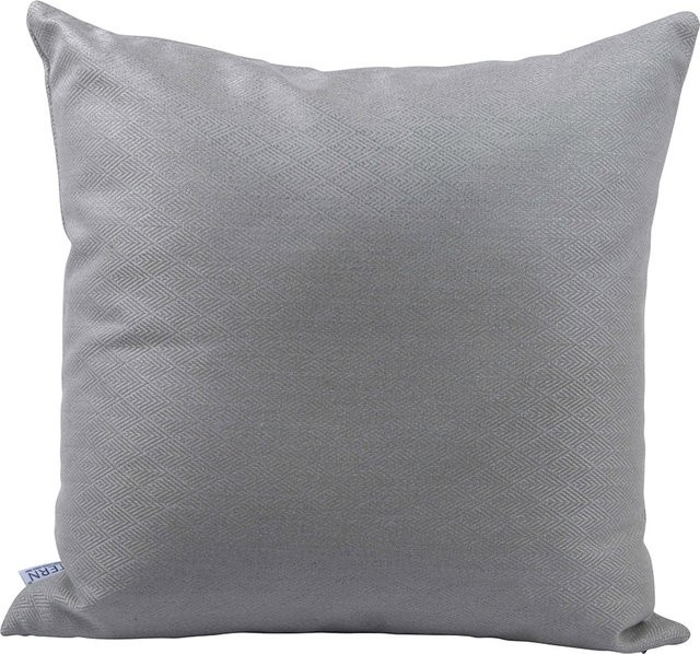 Stern Dekokissen in Grau mit Rauten-Design, B/B: 55 x 55 cm - Bild 1