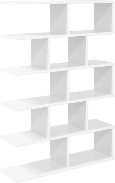 vidaXL Wandregal Weiß aus MDF, Breite: 70 cm, Tiefe: 20 cm, Höhe: 100 cm - Bild 1