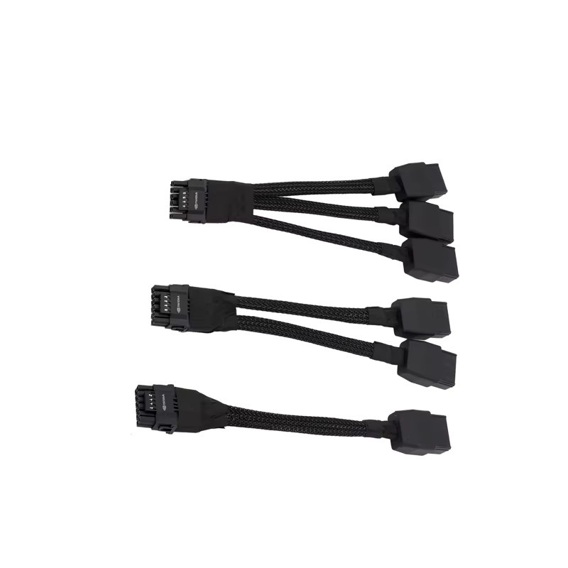 T.F.SKYWINDINTL Grafikkarte Stromadapter Kabel von 8-Pin auf 16-Pin für RTX 4090, Schwarz - Bild 3