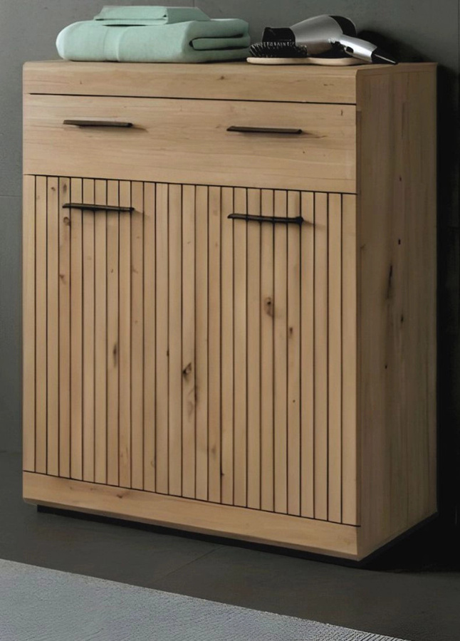 Badezimmer Kommode Shawn von Inn.Furn in Eiche, Braun, B/T/H: 74 x 0 x 88 cm - Bild 1