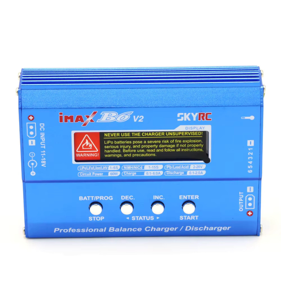 SKYRC IMax B6 V2 Digital LCD Lipo NiMh 3S Batterie Balance Ladegerät mit AC POWER 12V 5A Adapter - Bild 2
