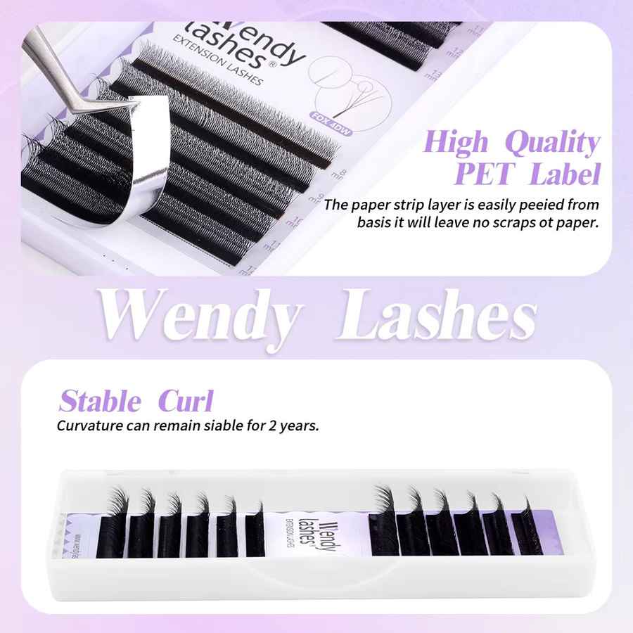Wendy Lashes Wimpernverlängerung YY-Form, 8–13 mm, 12 Reihen - Bild 3