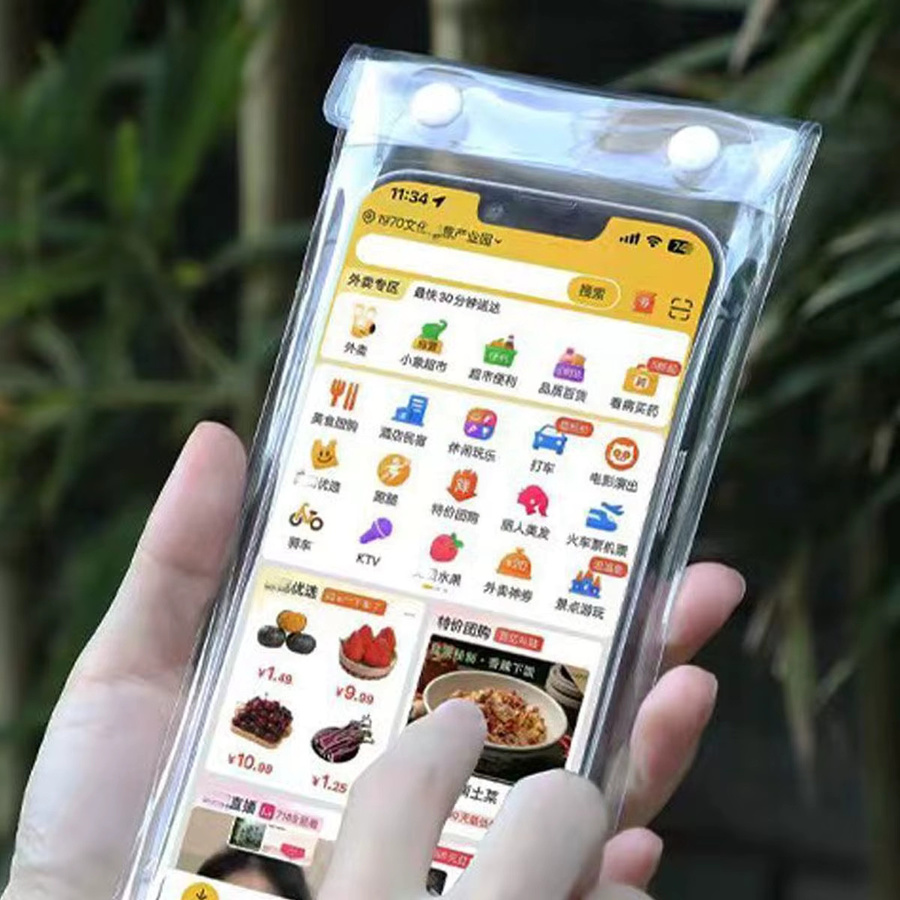 Wasserdichte Handyhülle von ANMONE in Transparent für Motorrad und Fahrer mit Touchscreen-Funktion - Bild 5