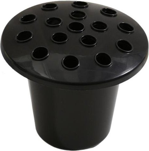 DYS Home Decor Friedhofs-Blumenhalter mit Deckel und Gedenkvase in Schwarz - Bild 1