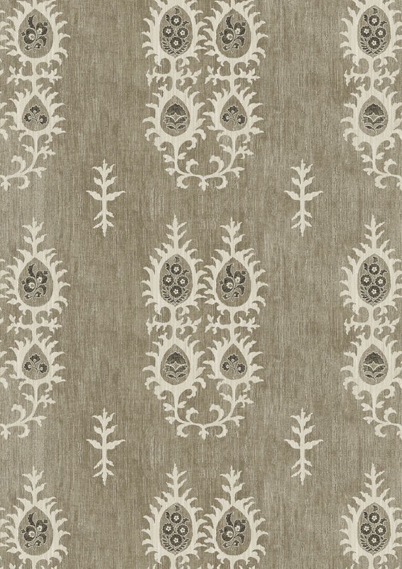 Lewis & Wood Tapete Tribal in Black Bronze und Beige mit floralem und ethnischem Design, Breite: 134 cm - Bild 2