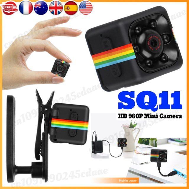 SQ11 Mini Action Kamera mit Motion Sensor und Nachtsicht, Full HD 960P Camcorder und Voice Recorder in Schwarz - Bild 1