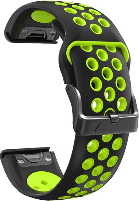 QCTOG Uhrenarmband Silikon, Schwarz, Unisex - Bild 1