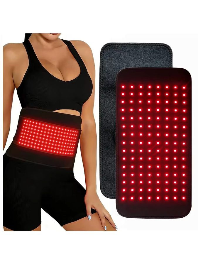 Raiuleko Rotlicht-Massage-Heizkissen mit 120 LED und Infrarotlicht (660nm & 850nm) für Rücken, Schulter und Gelenke, Schwarz - Bild 7