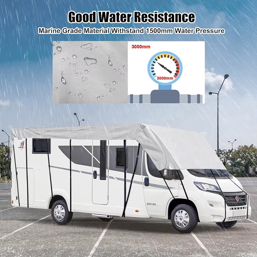 BoFaCarry Wohnmobil Dachschutzhülle aus wasserdichtem 210D Oxford Polyester, Schwarz - Bild 4