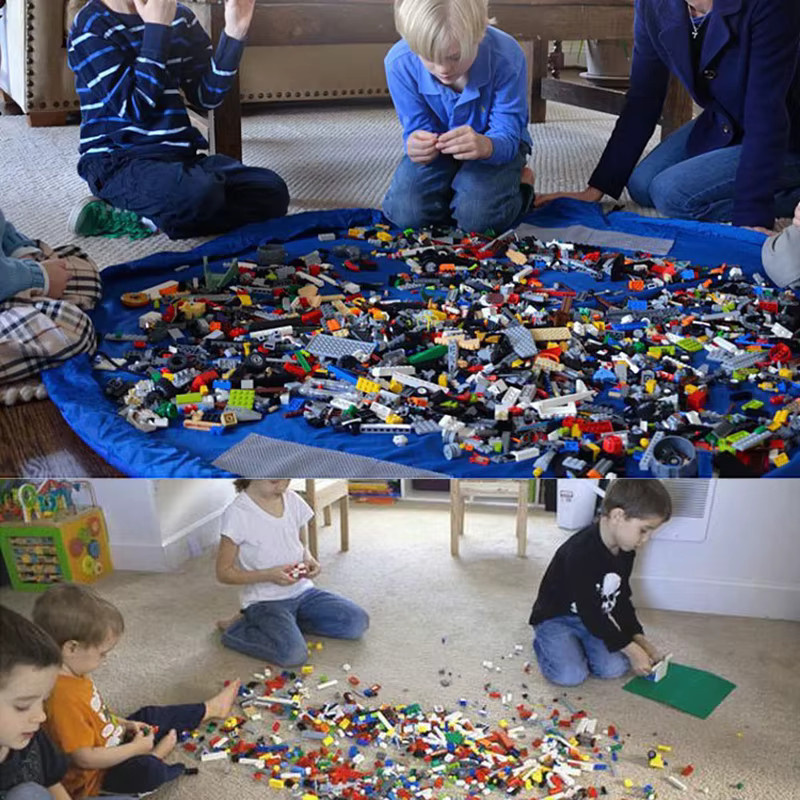 Multifunktionale Spielzeug-Aufbewahrungstasche von Otmagelu in Blau für Kleidung und Zubehör - Bild 2