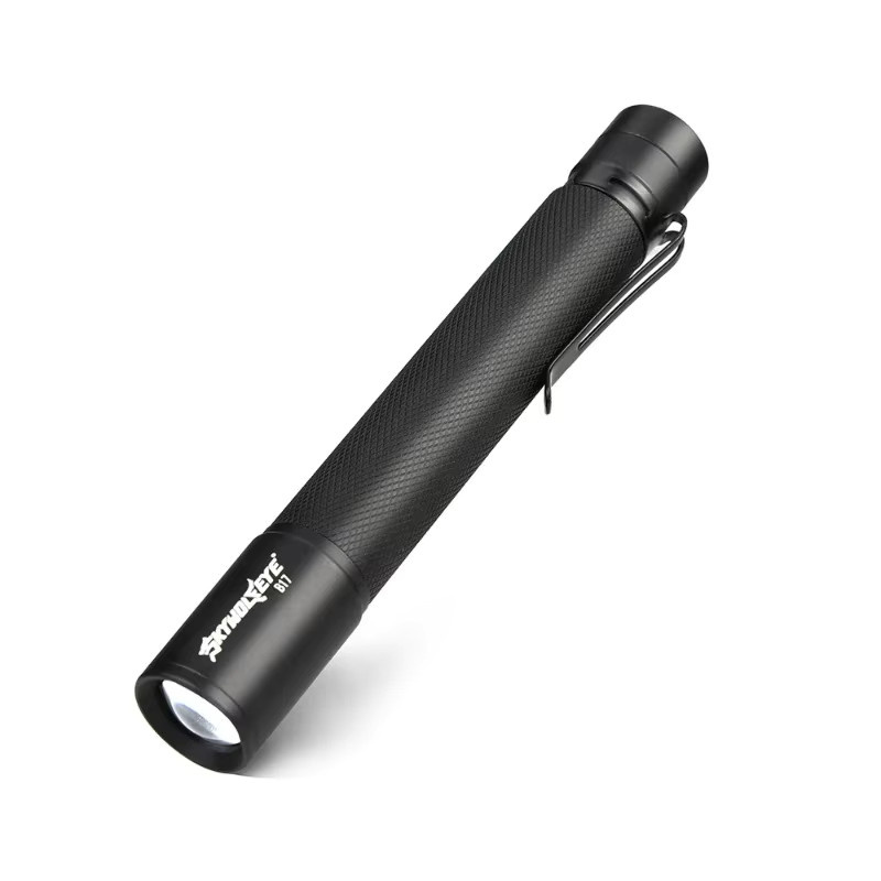 Skywolfeye Mini-Teleskop-Stiftlampe LED in Schwarz mit Clip und Aluminiumgehäuse - Bild 3