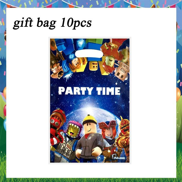 TableJoy Roblox Motiv Geschenkbeutel für Kinder Geburtstagsfeier und Mitgebsel, Mehrfarbig - Bild 1