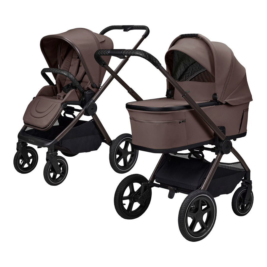 Moon Diamond Kombikinderwagen GIO FOLD Air in Grau mit Federung und Aluminiumgestell - Bild 3