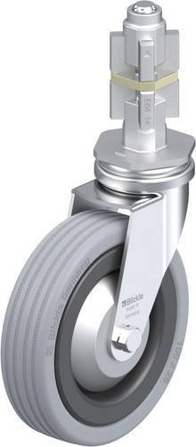 Blickle LRA-VPA 100K-FA-E04 Lenkrolle in Schwarz-Grau mit 100 mm Rad-Durchmesser und 70 kg Tragfähigkeit - Bild 1