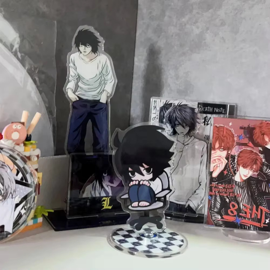 YUMEI Anime Death Note L Lawliet Cosplay Acryl-Ständer, drehbare Figur in Multicolor zur Desktop-Dekoration - Bild 4