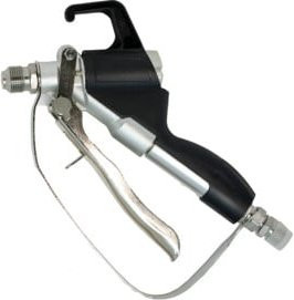 MONSTER Airlesspistole 120 TexSpray in Schwarz aus Aluminium mit 3/8 Zoll Drehgelenk und 7/8 Zoll Anschluss für Düsenhalter - Bild 1