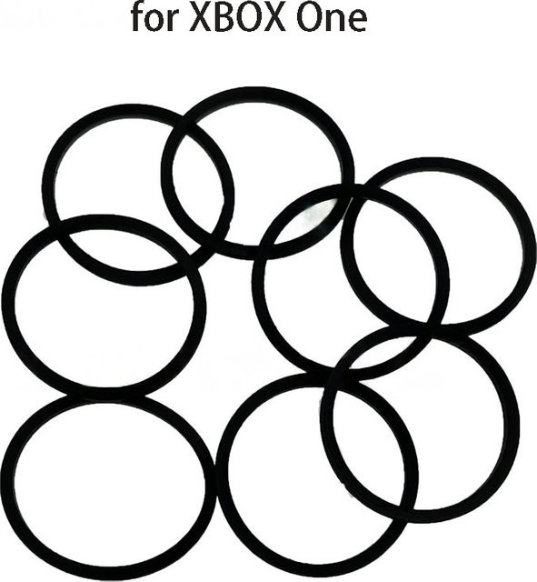 10 Stück Gummiring-Ersatzteile für Microsoft Xbox 360 und Xbox One als DVD-Laufwerk-Riemen zur Reparatur in Schwarz - Bild 1