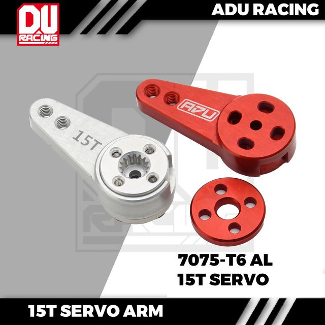 ADU RACING 7075-T6 AL CNC 15T Servoarm, Metall, Grau, Zubehör - Bild 1
