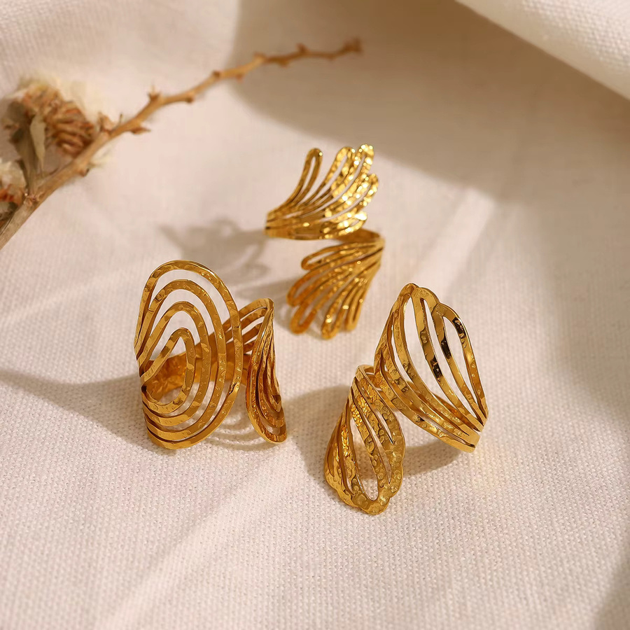 WILD & FREE Ringe, 18 Karat vergoldeter Edelstahl, Damen - Bild 3