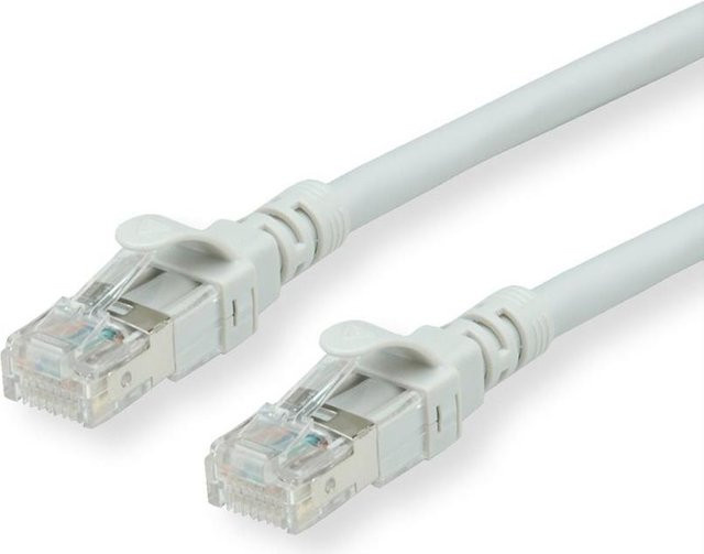 Roline Patch-Kabel CAT 6 RJ-45 auf RJ-45 UTP Ethernet LAN, Grau, Länge: 20 m - Bild 1