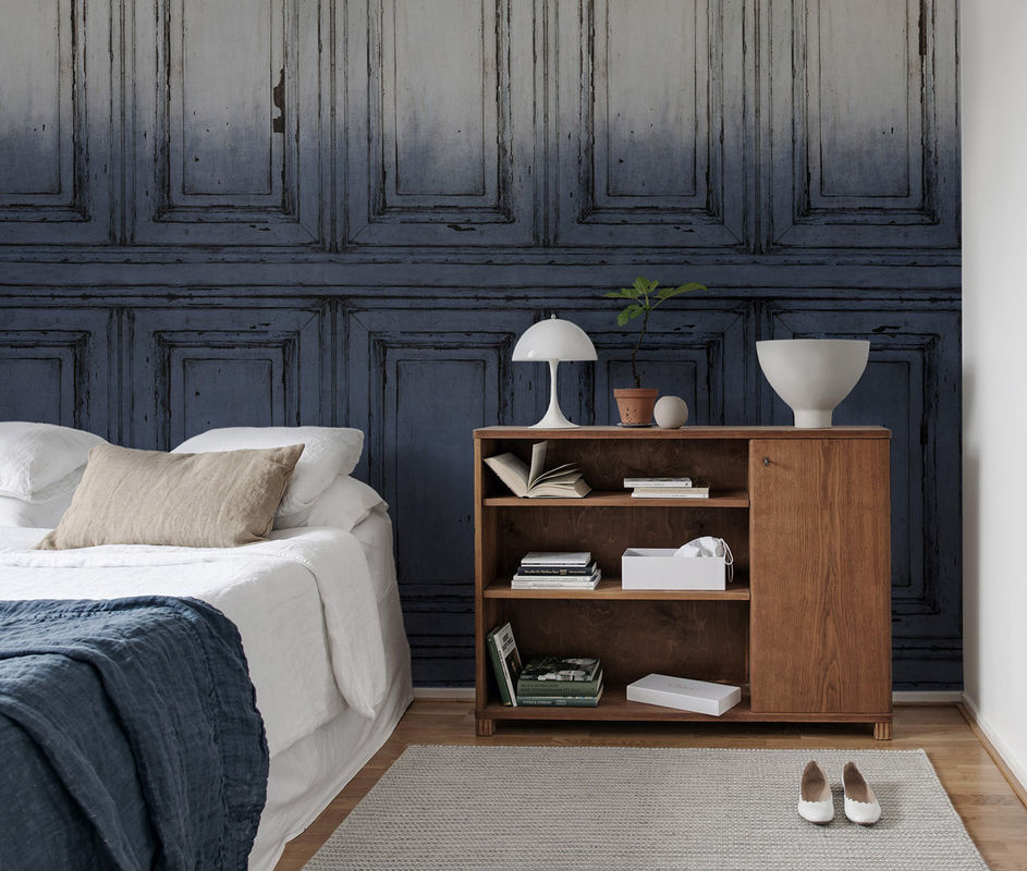 Rebel Walls Mural Parisian Panels Dip Dye Blue Fototapete aus Vlies mit Stadtmotiv - Bild 3