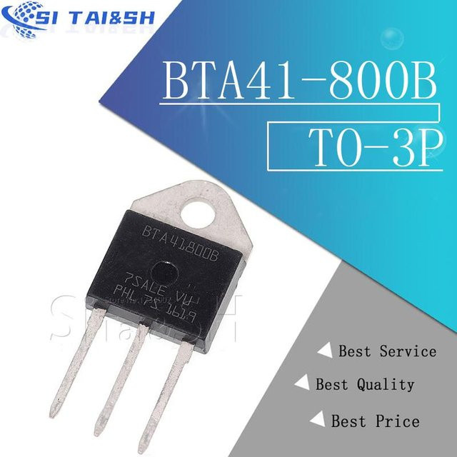 Si Tai&SH BTA41-600B TO-3P Thyristor Set, 5 Stück, Schwarz - Bild 1