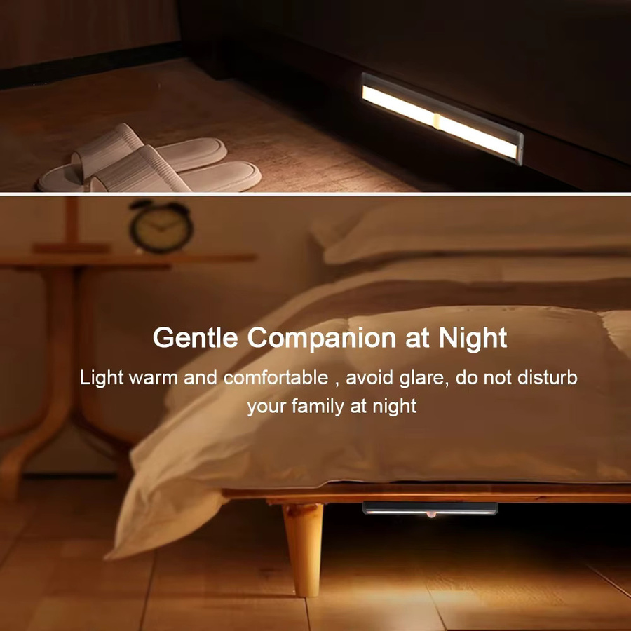 PARKSON LED Bewegungsmelder Nachtlicht in Weiß mit 10 LEDs und warmweißem Licht für Schrank und Küche - Bild 2