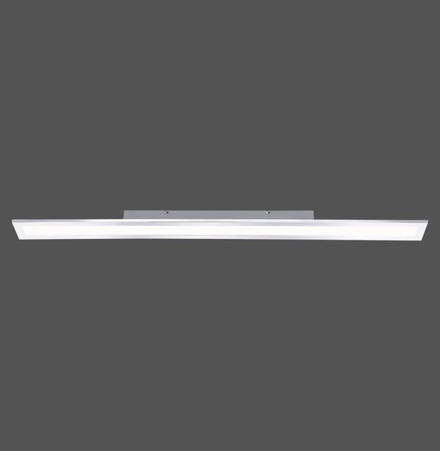 Paul Neuhaus LED-Deckenleuchte Flag in Chrom und Weiß, dimmbar, B: 120 cm, T: 10 cm, H: 1 cm - Bild 1